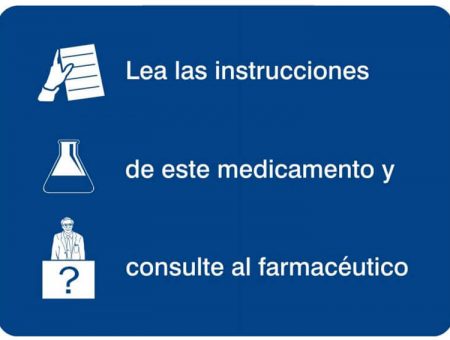 ¿Qué productos incluyen en su publicidad la pantalla azul de “Consulte al farmacéutico”?